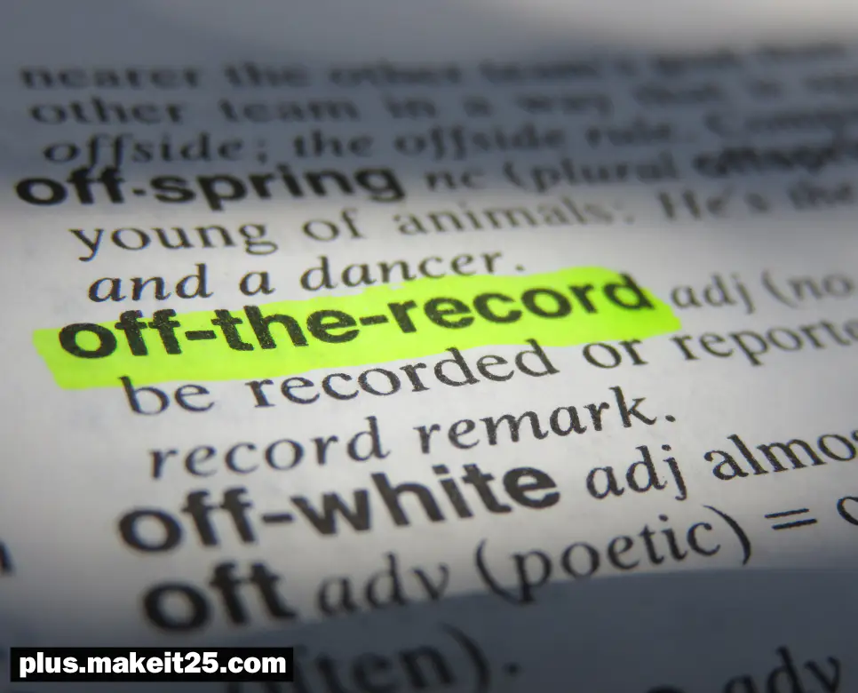 오프 더 레코드 뜻, 엠바고 뜻, 프라이빗 뜻: 지금 바로 알아보세요!