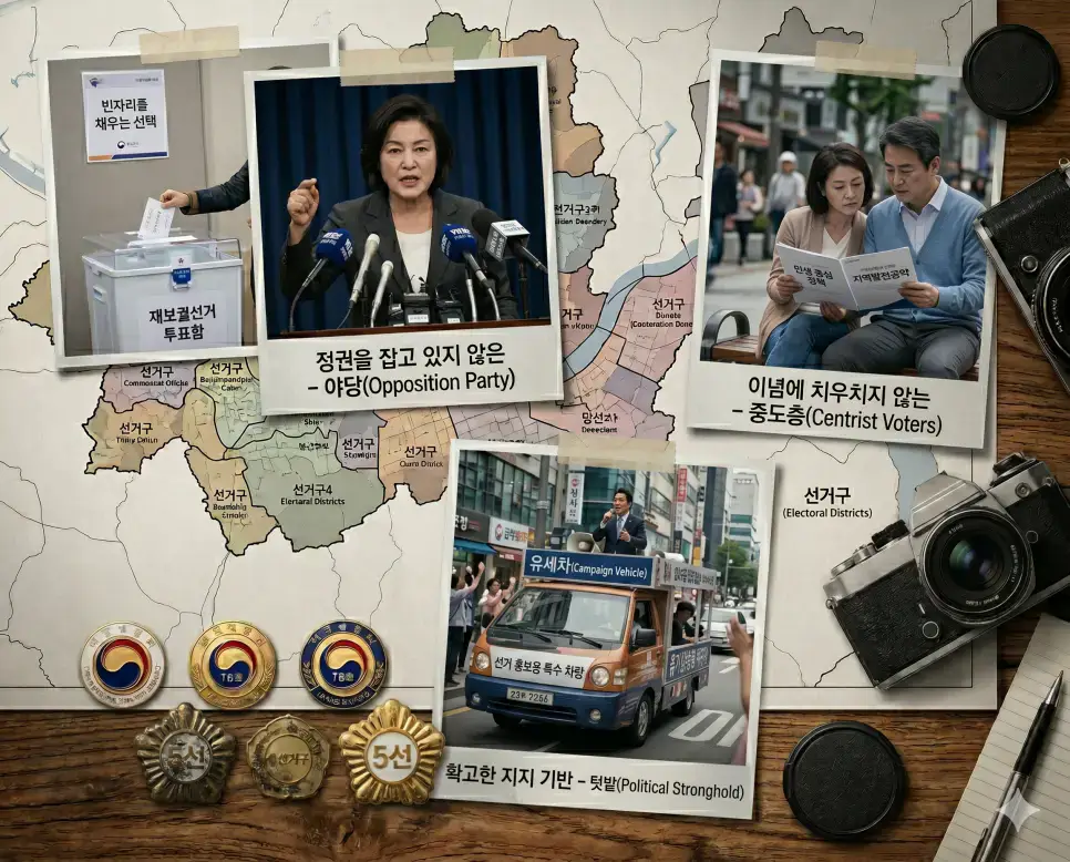 법정에서 엄격하게 책임을 묻는 판사의 사법 처벌, 교권을 수호하기 위해 기안 서류를 검토하는 행정관의 직무 서사, 올바른 규범을 전달하기 위해 면담을 진행하는 교사의 훈육 장면을 한 프레임에 입체적으로 구성한 포스터 스타일의 종합 극실사 이미지