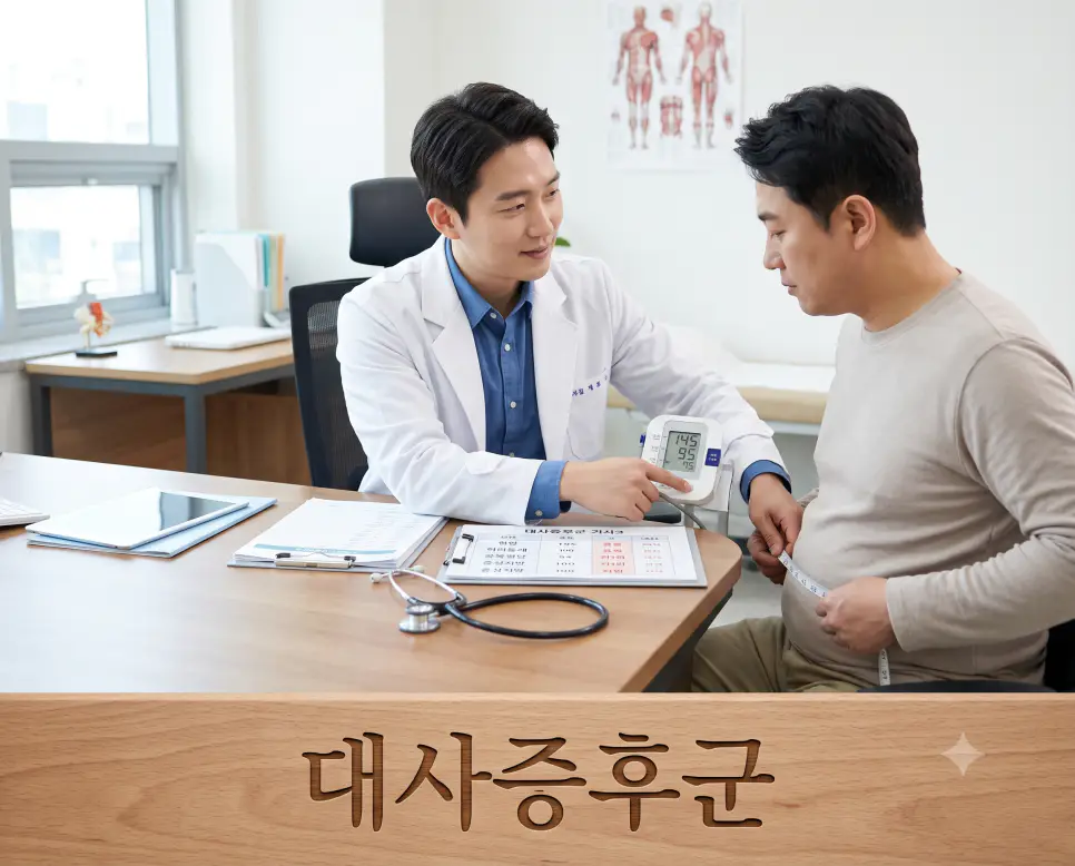신장과 체중을 대조해 비만도를 판가름하는 체질량지수를 표현하기 위해, 아침 햇살이 스며드는 진료실 오크 진료대 표면에 "체질량지수" 한글이 각인된 모습과 신체 치수를 측정한 한국인 간호사의 모습을 담은 다큐멘터리 스타일의 극실사 이미지