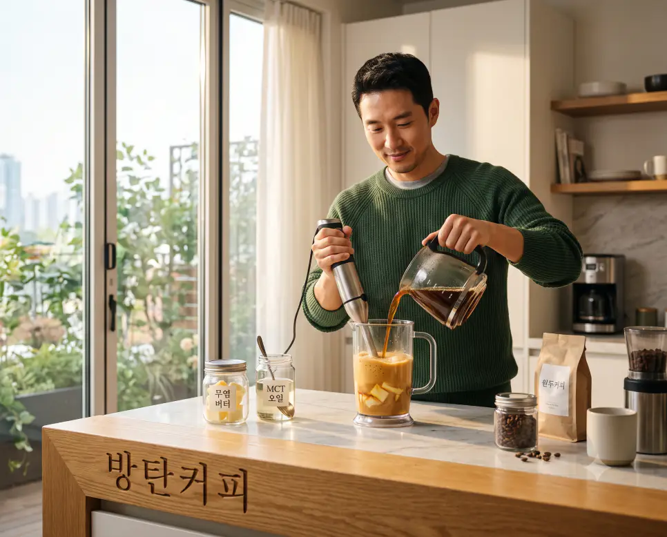 방탄커피 뜻, 오토파지 뜻, 근비대 뜻: 고지방 에너지 음료, 세포 자가포식, 근섬유 성장 완벽 정리