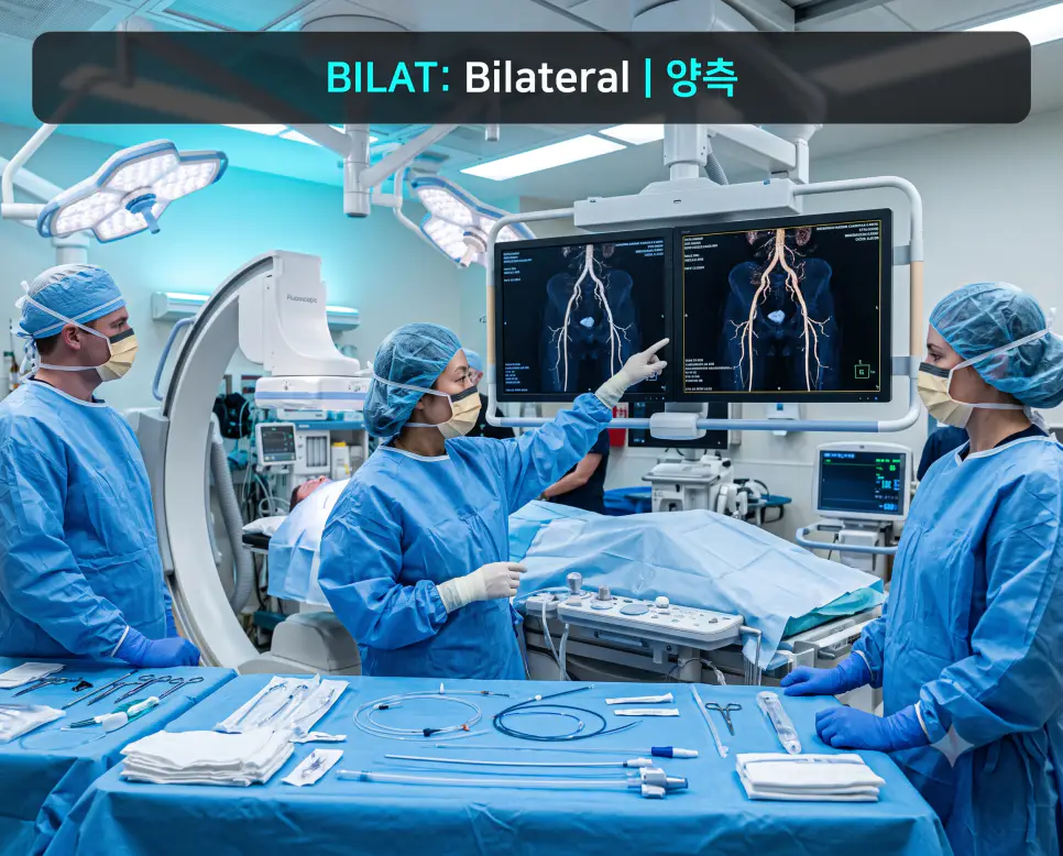 의학용어 BILAT, BIS, BJ