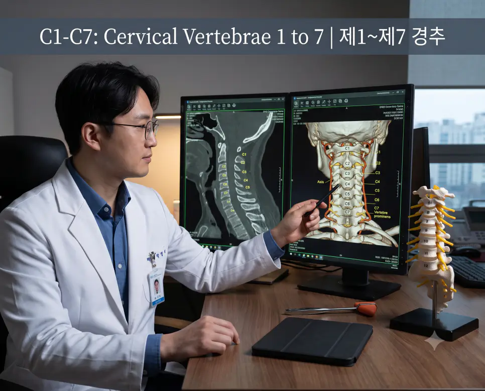 의학용어 C1-C7, CA, CA-125 의학용어 C1-C7, CA, CA-125